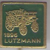 Lutzmann 1896 groen auto speldje ( G_034 )