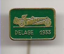 DeLage 1933 groen auto speldje ( G_035 ) - 1