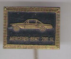 Mercedes Benz 230 SL bruin auto speldje ( G_040 )