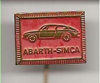 Abarth-Simca rood speldje ( G_056 )