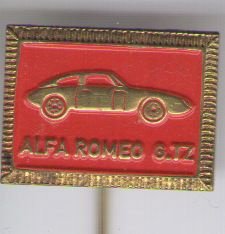 Alfa Romeo G.TZ rood speldje ( G_059 ) - 1