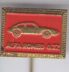 Alfa Romeo G.TZ rood speldje ( G_059 )
