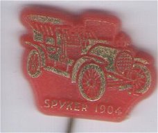 Spyker 1904 plastic auto speldje ( G_092 )