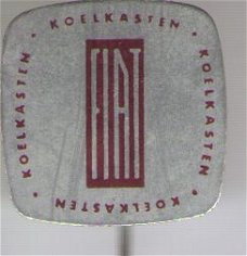 Fiat Koelkasten blik auto speldje ( G_095 )