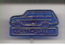 Kadett Caravan blauw plastic auto speldje ( G_118 )
