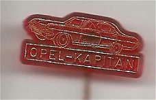 Opel Kapitan rood plastic auto speldje ( G_120 )