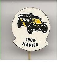 Napier 1900 geel blik auto speldje ( H_005 )