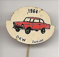 1964 DKW Junior rood blik auto speldje ( H_018 ) - 1