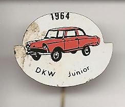 1964 DKW Junior rood blik auto speldje ( H_019 ) - 1