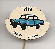 1964 DKW Junior blauw blik auto speldje ( H_028 ) - 1