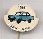 1964 DKW Junior blauw blik auto speldje ( H_028 ) - 1 - Thumbnail