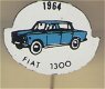 1964 Fiat 1300 blauw blik auto speldje ( H_029 ) - 1 - Thumbnail