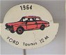 1964 Ford Taunus 12M rood blik auto speldje ( H_032 ) - 1 - Thumbnail