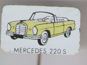 Mercedes 220 S blik auto speldje ( H_036 ) - 1