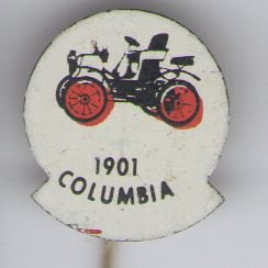 Colombia 1901 rood blik auto speldje ( H_038 ) - 1