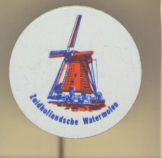 Zuidhollandsche watermolen blik speldje ( H_059 ) - 1