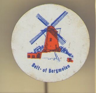 Belt- of bergmolen blik speldje ( H_061 ) - 1