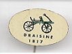 Draisine 1817 blik fiets speldje ( H_069 ) - 1 - Thumbnail