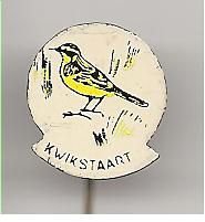 Kwikstaart blik speldje ( H_082 )