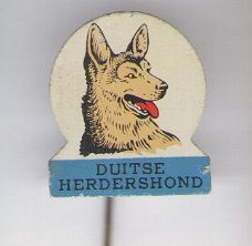 Duitse Herdershond blik speldje ( H_111 )