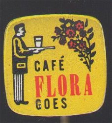 Cafe Flora Goes blik  speldje( J_021 )