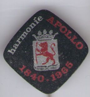 Harmonie Apollo 1840-1965 blik speldje ( J_038 ) - 1