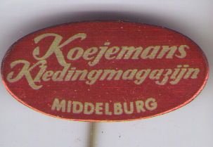 Koejemans kledingmagazijn Middelburg blik speldje ( J_040 ) - 1