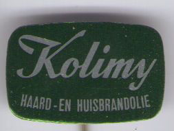 Kolimy Haard en Huisbrandolie blik speldje ( J_062 ) - 1