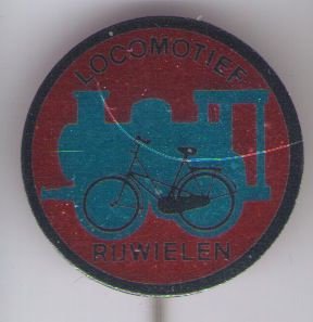 Locomotief Rijwielen blik speldje ( J_067 ) - 1