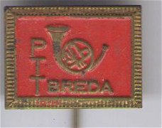 PTT Breda rood speldje ( J_109 )