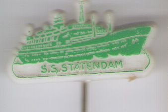 S.S. Statendam plastic speldje ( J_123 ) - 1