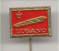Lugano rood Sigaren speldje ( K_031 )