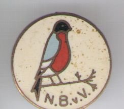 N.B.v.V. emaille vogel speldje ( K_057 ) - 1