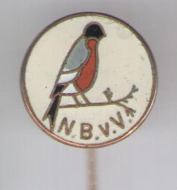 N.B.v.V. emaille vogel speldje ( K_060 ) - 1