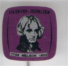 Fix en Fox Zeehelden Nelson 1758/1805  speldje ( K_103 )