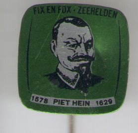 Fix en Fox Zeehelden Piet Hein 1578/1629 speldje ( K_107 ) - 1