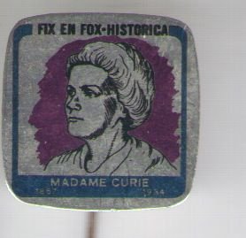 Fix en Fox historica Madame Curie 1867/1934 speldje( K_108 ) - 1