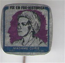 Fix en Fox historica Madame Curie 1867/1934 speldje( K_108 )