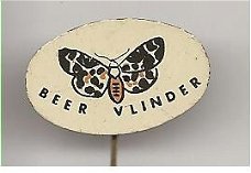 Beer vlinder blik speldje ( K_120 )