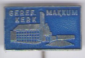 Geref. kerk Makkum speldje ( K_126 ) - 1