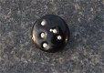 Button bead drukker nummer 54 zwart met zilvbol handgemaakt. - 1 - Thumbnail
