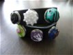 Button bead drukker nummer 63 peagreen met zwart handgemaakt - 1 - Thumbnail