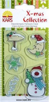 NIEUW Set Clear Stamps KERST X-Mas NR 1 van Kars - 1