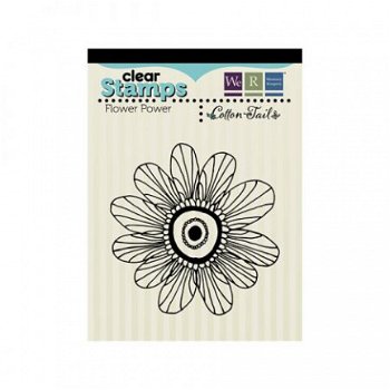 NIEUW Clear Stamp Flower Power van WE R Memory Keepers - 1