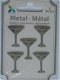 OPRUIMING: Momenta metal embellishments martini - 1 - Thumbnail