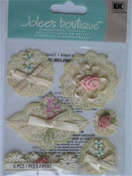 jolee's boutique layered doilies with bows - 1