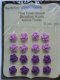OPRUIMING: recollections floral embellishments cabochons rose purple 12 - 1 - Thumbnail