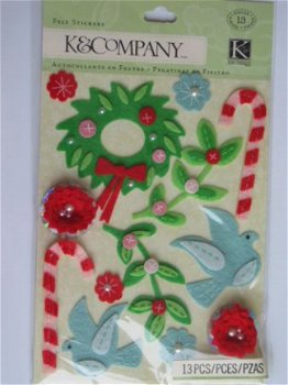 K&Company mod. holiday felt stickers - 1