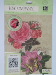K&Company beyond postmarks botanical floral accents