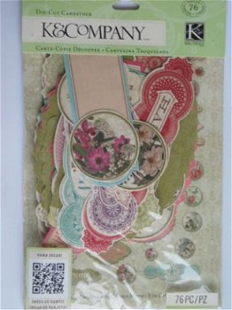 K&Company beyond postmarks floral die-cuts cardstock - 1